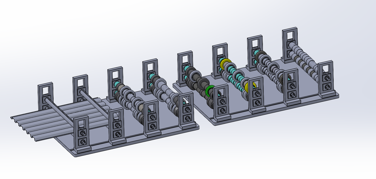 Raft plate de roll former